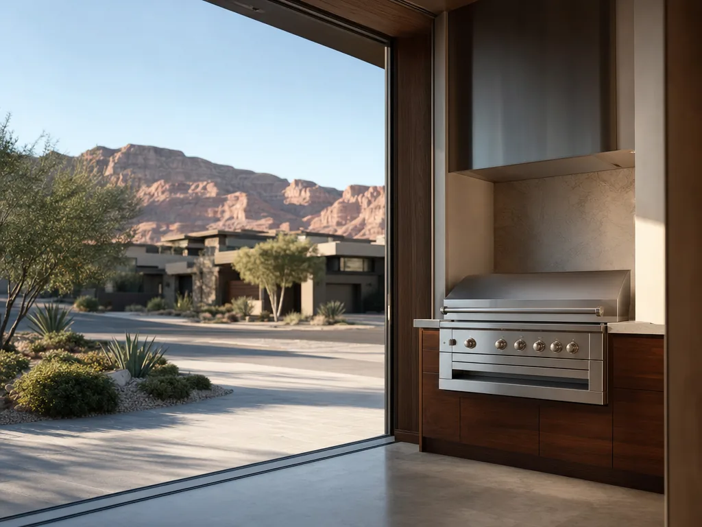 Luxury built-in kitchen in a Henderson, Nevada home