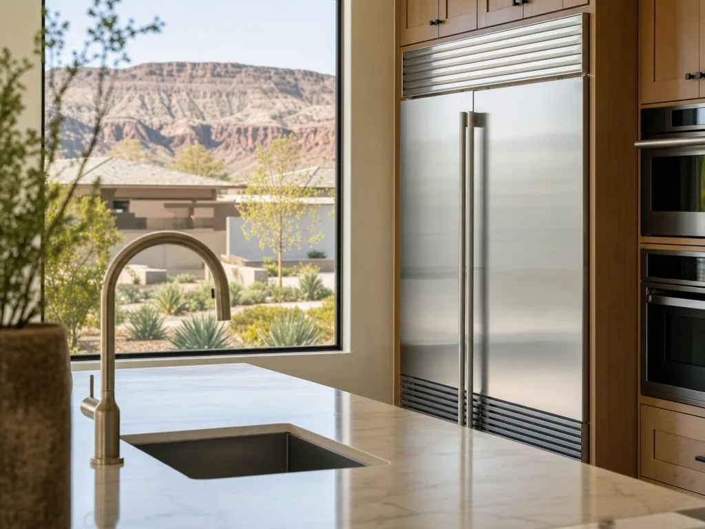 Luxury built-in kitchen in a North Las Vegas, Nevada home